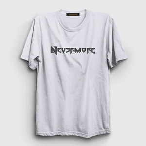 Unisex Beyaz Logo Nevermore T-Shirt