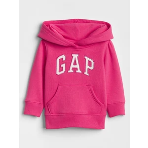 Kız Bebek Pembe Gap Logo Kapüşonlu Sweatshirt