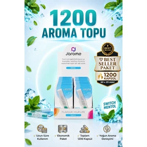 1200 Kapsül (60x20)  - Jarome SWITCH Aromalı Mentol Kapsülü