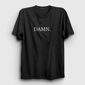 Unisex Siyah Damn T-Shirt