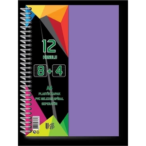 A4 8+4 300 YAPRAK SPİRALLİ DEFTER