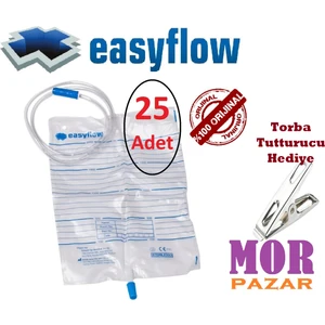 Musluklu İdrar Torbası 2000 ml 25'li Paket