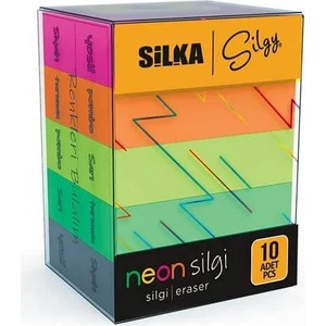 Silgy 10'lu Neon Silgi Seti