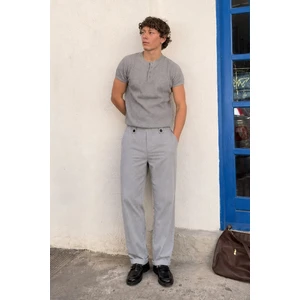 Gri Regular Fit Erkek Pantolon E6574