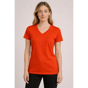 V Yaka Kadın T-Shirt
