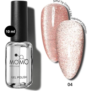 Momo Professional Kalıcı Oje Flash Cat Eye No.4, 10 ml