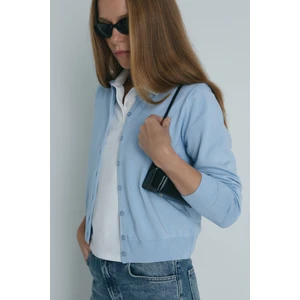 Suud Collection Açık Mavi Lea Triko Hırka