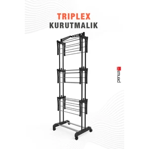 Triplex 3 Katlı Kurutmalık Çamaşır Kurutma Teli
