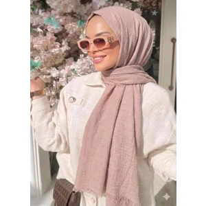 Pudra Pembe Bambu Kraş Şal