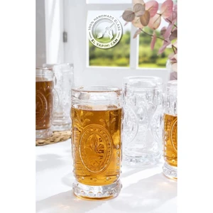 Selen Concept Fleur De Lis Model El Yapımı Cam Bardak 4'lü Set
