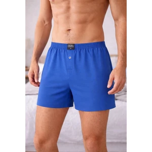 Erkek Pamuklu Ares Şort  Boxer Indigo