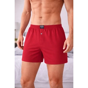 Erkek Pamuklu Ares Şort  Boxer Bordo