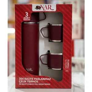 Bardaklı Çelik Çay Termosu