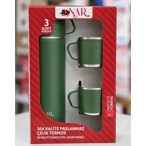 Bardaklı Çelik Çay Termosu