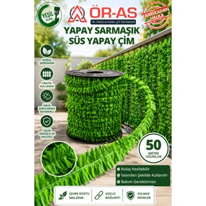 Süs Telli Çim Yapay Sarmaşık (- 50 - mt -)