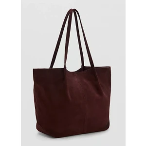 Süet Deri Shopper Çanta