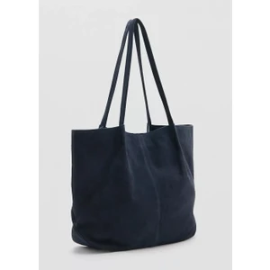 Süet Deri Shopper Çanta
