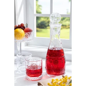 Cam Bahar Model Karaf 2 Bardaklı Set