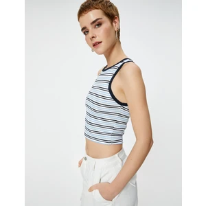 Crop Atlet Slim Fit Ribanalı