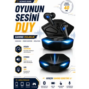 Kablosuz LED Işıklı Oyuncu Bluetooth Kulaklık