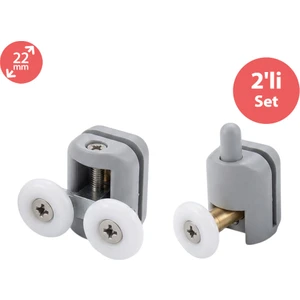 Duşakabin Tekerleği 2 Li Set Teker Çapı 22 mm