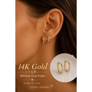 Sacce Scarves & Accessories Oval Model Mini Halka Küpe
