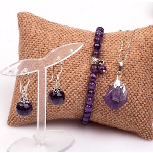 Taş Sandığı Ametist Taşı Set