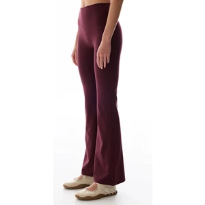 Bordo İspanyol Paça (Flare) Soft Feel Tayt