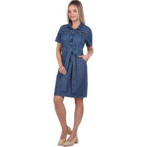 Banny Jeans Kemer Detaylı Jean Elbise