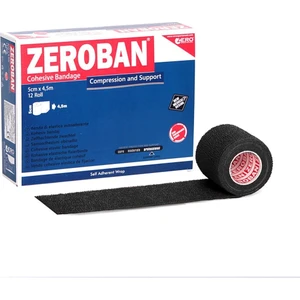 Zero Sports Med Zeroban 5cm x 4,5m Black