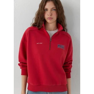 Logo Baskılı Sweatshırt Scarlet Smile