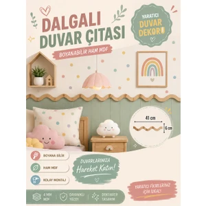 Meta Design Boyanabilir Dekoratif Su Dalgası Model Duvar Çıtası