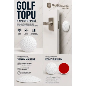 Kapı Stopperi Golf Topu Model Kapı Çarpma Önleyici 4 Adet 721172