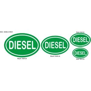 Dizel Işareti Sticker Etiketi