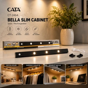 CT-2464 Bella Slim Şarjlı Sensörlü LED Cabinet