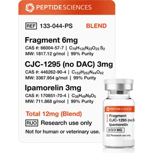 Peptide Sciences Fragment, CJC-1295 (No Dac), Ipamorelin 12MG (Blend)