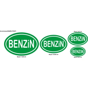 Benzin işareti Sticker Etiketi