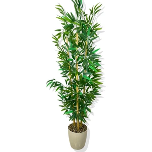 Yapay Yapraklı Bambu Ağacı 3 Bambu'lu 140 cm