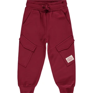 Civil Boys Basic Kargo Cepli 2-5 Yaş Eşofman Altı - Bordo