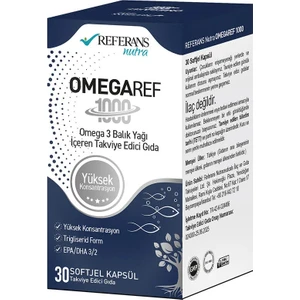 Referans Nutra OmegaRef 1000 – 30 Softjel Kapsül