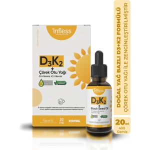 Vitamin D3 K2 + Çörek Otu Yağı 20 ml