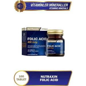 Folic Acid 400 Mcg 100 Tablet | Folik Asit (B9)