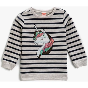 Unicorn İşlemeli Sweatshirt