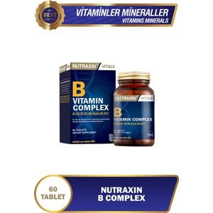 B Vitamin Complex 60 Tablet | 10 B Vitamini İçeren Güçlü Formül