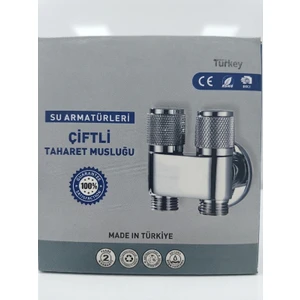 Taharet Musluğu Çift Çıkışlı
