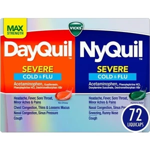 Dayquil And Nyquil Severe Cold Flu 72 Liquicaps