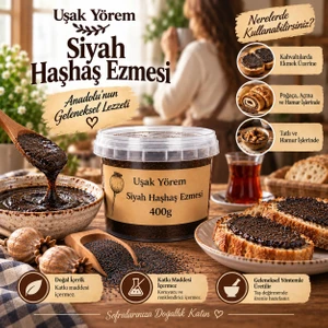 Uşak Yörem Haşhaş Ezmesi ( Siyah ) 400 gr