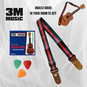 Ukulele Askısı Ukulele Teli Ukulele Penası Set Halinde