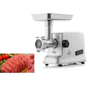 AR1076 Multi Meat Kıyma Makinesi Gümüş 2000 W Güçlü Motor ve Metal Malzeme Özellikleri