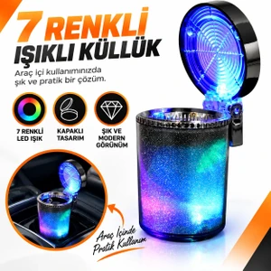7 Renkli Işıklı Küllük / ICKU51